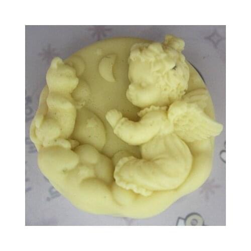 C234 soap mold/handmade soap mold/silicone mold under the angel/soap mold/month