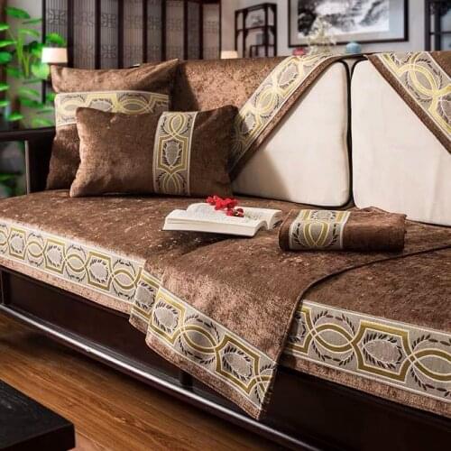High-end sofa cover, cushion, fashion, light luxury, Nordic style general non-slip leather sofa cover cover towel