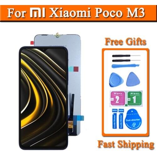 6.53 inches Screen For XIAOMI POCO M3 LCD For POCO M3 Display 10-Touches M2010J19CT/CG Touch Screen Digital Panel Replacement