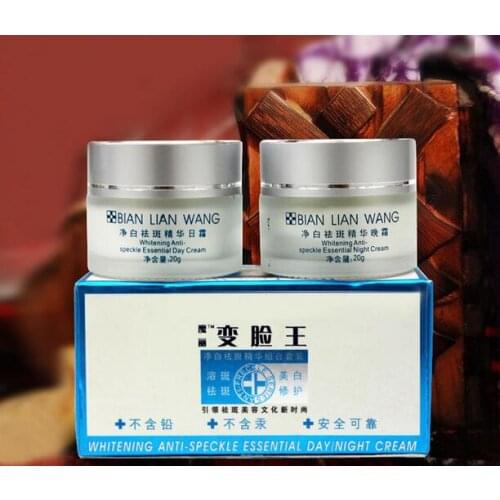 Hot! Lightening Whitening Skin Bleach Bleaching Cream Remove Dark Skin Spots removal freckle skin care 2 in 1 (20g*2)0085