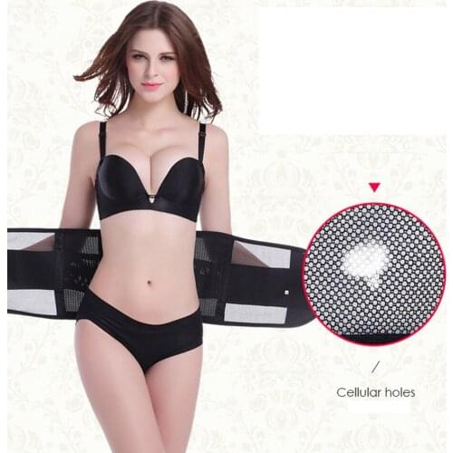 2018 Waist Support Lumbar Corset Belt Back Braces Breathable Treatment of Disc Herniation Lumber Muscle Strain Black