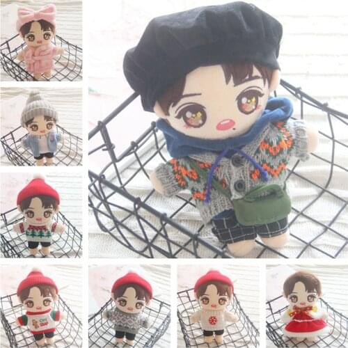 Xiao Zhan doll action figure star action figure 20cm doll clothes muppet change clothes doll plush toy girl