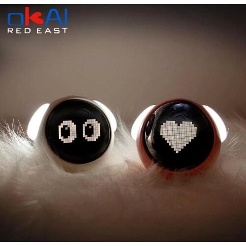 Youpin Xiaomi Cute Expression Alarm Clock Multi Function Digital LED Voice Controlled Light Bedside Thermometer Clock For Home