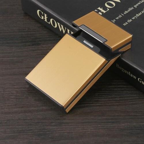 Mini Cigarette Box Case Space Aluminum Slim Cigarette Case Lighters Portable Cigarette Case Men Women Gifts Smoking Accessories