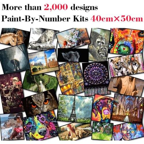 Mileelife Paintting By Numbers for Kids Adults DIY Beginner Oil Painting Kit Home Decoration