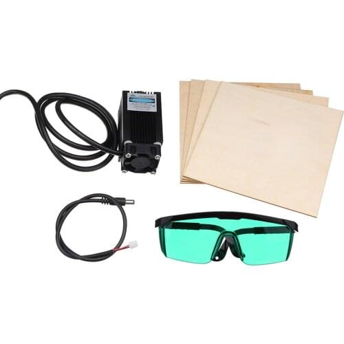 12V 405NM 500mW Blue Violet Laser Engraving Head Set With Wood Plates For CR-10 CR-10S 3D Printer parts