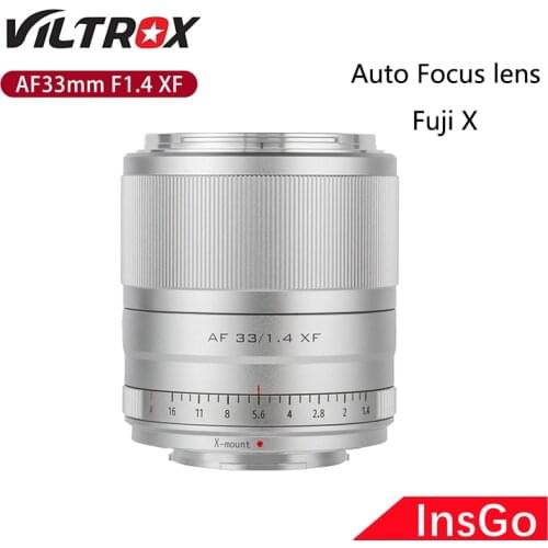 VILTROX 33mm f1.4 E Auto Focus Lens APS-C Compact Lens For Fujifilm Fuji X FX Mount Camera X-T3/X20/X-T30/X-T20