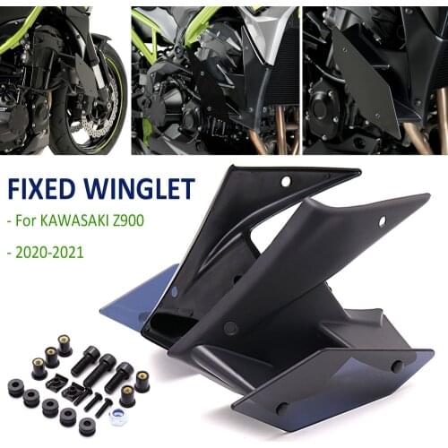 Z900 2020- NEW Motorcycle Parts Side Downforce Naked Spoilers Winglet Fixed Wing Winglet Fairing Wing For Kawasaki Z 900 2021