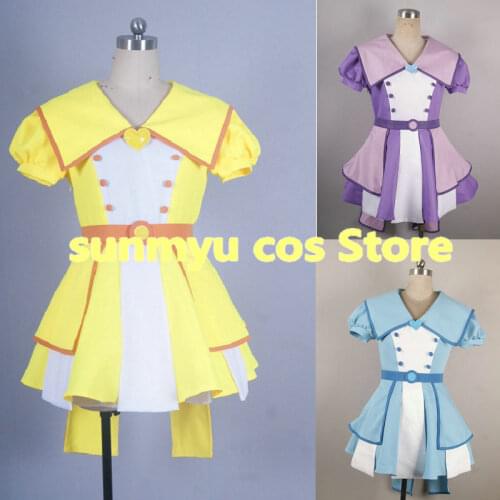 Ojamajo Doremi Dokka~n! Asuka Momoko Senoo Aiko Segawa Onpu Cosplay Costume,Size and Color customizable