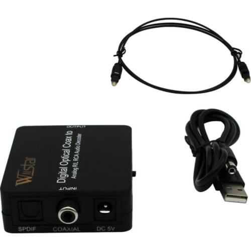 Optical Coaxial Toslink Digital to Analog Audio Converter and decoder (dts/Dolby/ac3)Adapter RCA L/R 3.5mm