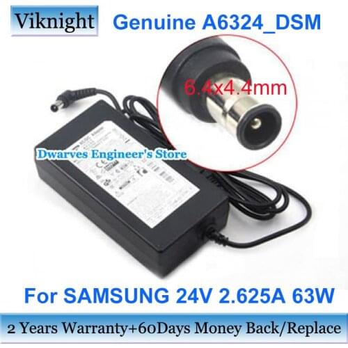 Genuine A6324_DSM 24V 2.625A AC DC Adapter Power Supply For Samsung HW-K550/ZC HW-H7501 HW F750 HW-H751 HW-H750 HW-J450 HW-E550