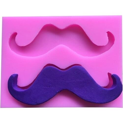 Moustache decoration chocolate silicone mold clay mold baking tool 15-245