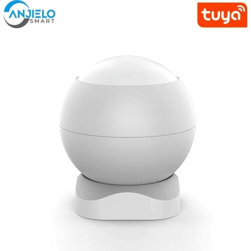 Anjielosmart Tuya APP PIR Motion Sensor Anti-Burglar Alarm System Expandable - Alert and Chime Mode for House Garage Shed Shop H