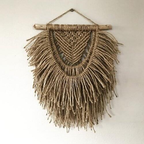 Nordic Tapestry Decoration Bohemian Jute Hand-woven Homestay Living Room Meter Box Blocking Wall Decoration