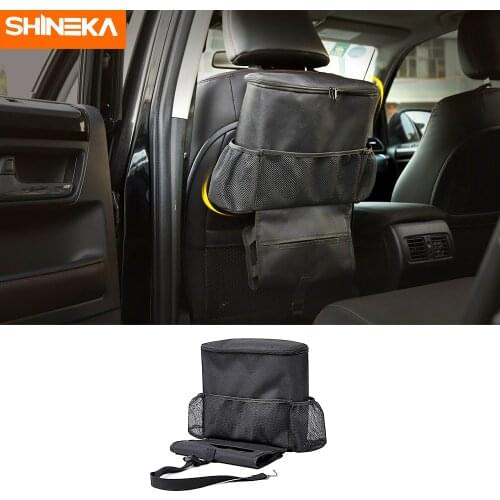 Stowing Tidying Car Seat Back Multi-Pocket Ice Pack Bag Black Hanging Organizer Collector Storage Box Car Interior Accessories