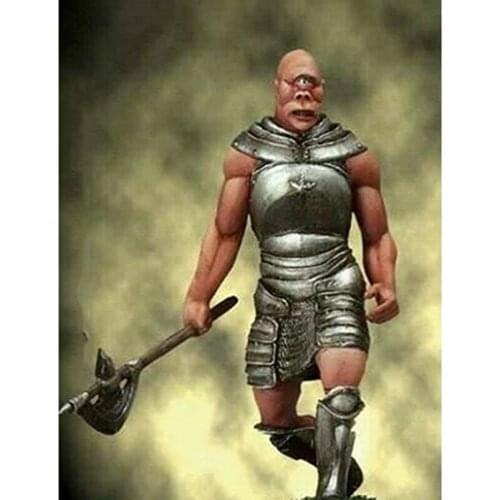Unassambled 1/32 54mm ancient fantasy warrior stand Resin figure miniature model kits Unpainted