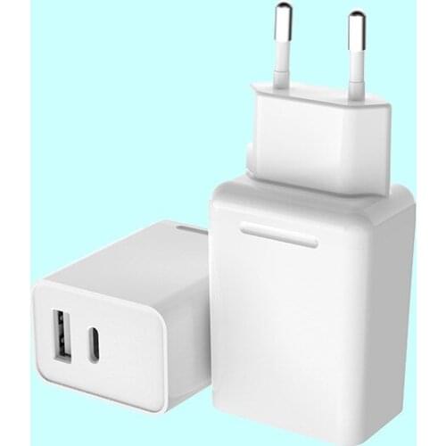 USB C Charger 18W 2 Port PD Charger With QC Port Power Delivery For iPhone 12 11 Pro Max XR X For iPad For Google Pixel Etc