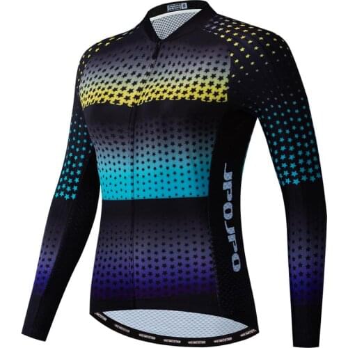 Cycling Jersey Female Long Sleeves Road Cycling Clothes Spring Autumn Breathable Long Sleeves Bicycle Womens Jersey Purple