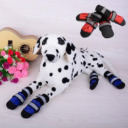 Winter Warm High Boots for Medium Large Dogs Anti Slip Big Dog Shoes Shepherd Rottweiler Mascotas Products cachorro acessorios