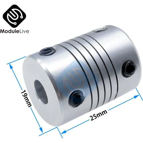 1pcs Couplings 5x8mm 8x8mm 5mm 6.35mm 8mm Aluminum Z Axis Flexible Coupling For Stepper Motor Coupler Shaft Couplings 3D Printer