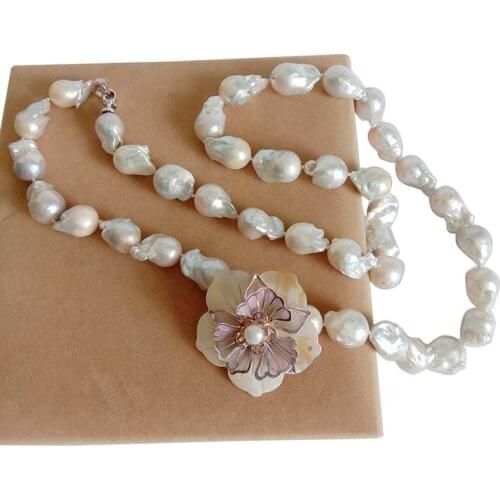 100 cm big baroque shape pearl NECKLACE-100% NATURE FRESHWATER PEARL NECKLACE, HIGH QUALITY BIG BAROQUE PEARL long NECKLACE