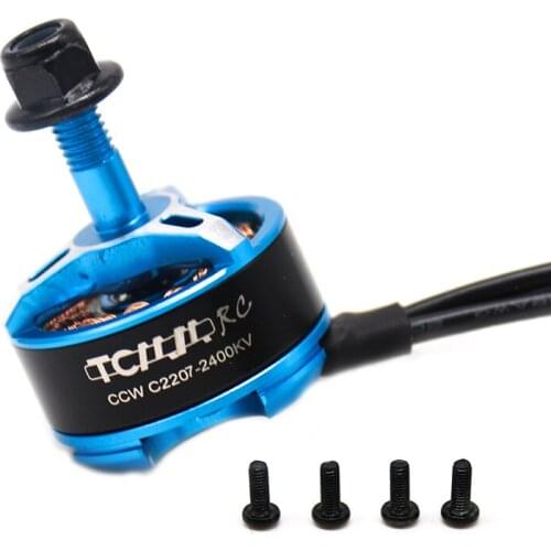 RC Parts 2 Pieces Fpv motor 2207 2400KV 3-5S brushless motor black blue multi-rotor Motor For FPV RC racing Drone
