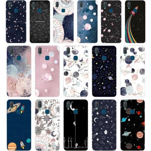 384FG Star Space Moon gift Soft Silicone Tpu Cover phone Case for VIVO Y3 Y11 Y12 Y15 Y17 Neo Pro Case
