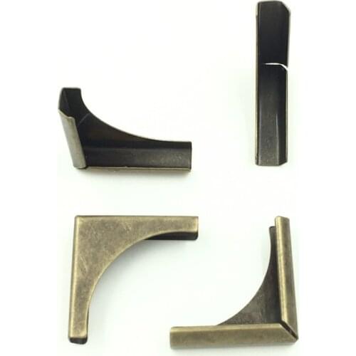 500Pcs Wholesale DIY Crafts Scrapbook Albums Book Menus Folders Corners Bronze Tone Hardware Protectors Findings 28x20mm