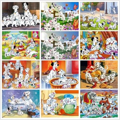 5D DIY Full Drill Diamond Painting Disney Dalmatians Cartoon Animal Dog Diamond Mosaic Embroidery Cross Stitch Home Decor Gift