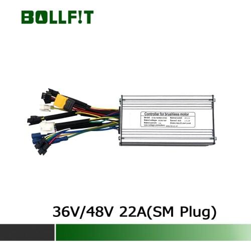 BOLLFIT Ebike Controller 36V 48V 22A 9 Mosfets Electric Bicycle KT Kunteng 500W Motor Normal Plug