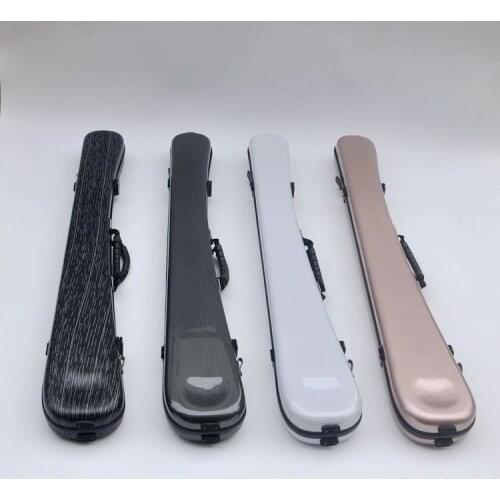 Double Bass Bow Case/Box Carbon Fiber Hold 2pcs Bows Strong Black