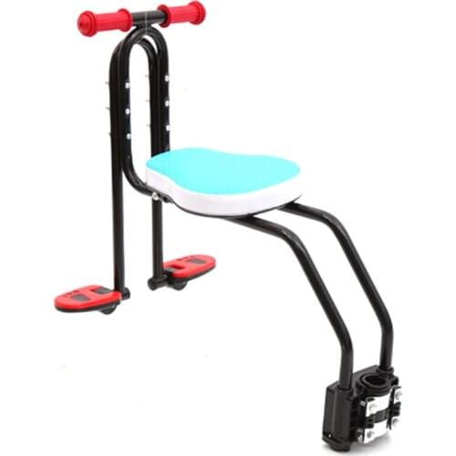 Bicycle Front Seats Mat Children Baby Bicycle Safety Chair With Armrest Bar Pedal Cycling Acccessories