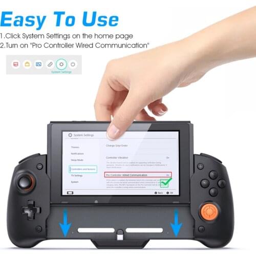 For Nintendo Switch Gamepad Controller Handheld Grip Double Motor Vibration Built-in 6-Axis Gyro Design without Storage Bag