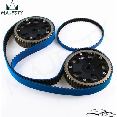 Racing Timing Belt + Balance+ Cam Gear Fit For EVO 1-9 Eclipse DSM 4G63 92-06 Black