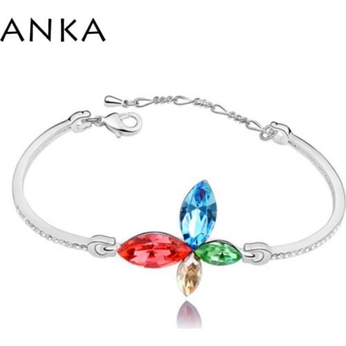 ANKA Hot Sale New Classic Women Bracelets Bangles Fashion Jewelry Charm Crystal Bracelets Crystals from Austria #92765