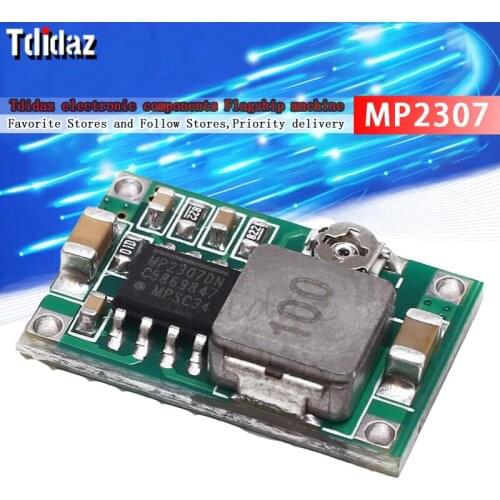 Mini360 MP2307 RC Airplane Module Mini 360 DC Buck Converter 2A Step Down Module 4.75V-23V to 1V-17V LM2596