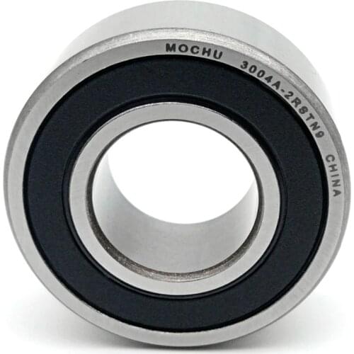 MOCHU 1pcs 3004A-2RSTN9 20X42X16 3004 3004-B-2RS-TVH 3056104 Double Row Angular Contact Ball Bearings