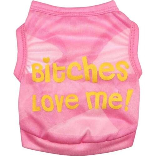 Pet Clothing Dog Clothing All Polyester Love My Small Dog Pet Vest Spring/summer Style Pet Clothes Pets Acessorios