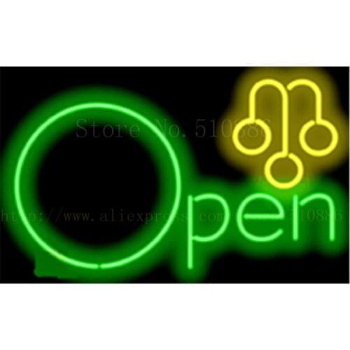 Open with Lombard NEON SIGN REAL GLASS BEER BAR PUB LIGHT SIGNS display Accessory Pawn shop Exchange Advertising Light 17*14"