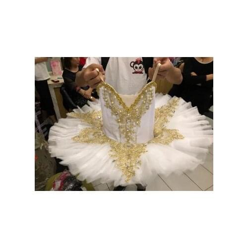 Professional Ballet Tutu Child Kids Ballerina Skating Dress Pancake Tutus Adult Swan Lake Ballet Costumes Balett Dress Women