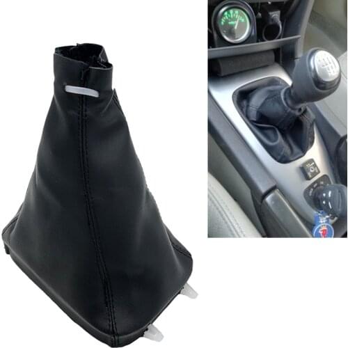 For SAAB 93 9-3 SS 2003-2012 Car Manual Gear Shift Knob Leather Gaiter Boot Cover Case Lever ShifterCar Styling Accessories