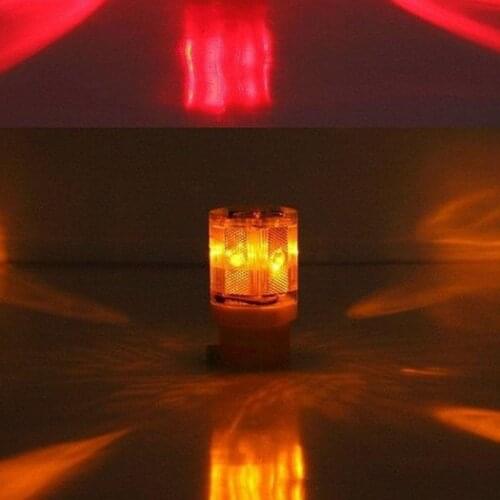 Solar Powered LED Traffic Strobe Warning Lights Flicker Beacon Road Barricade Construction Sign Lamp