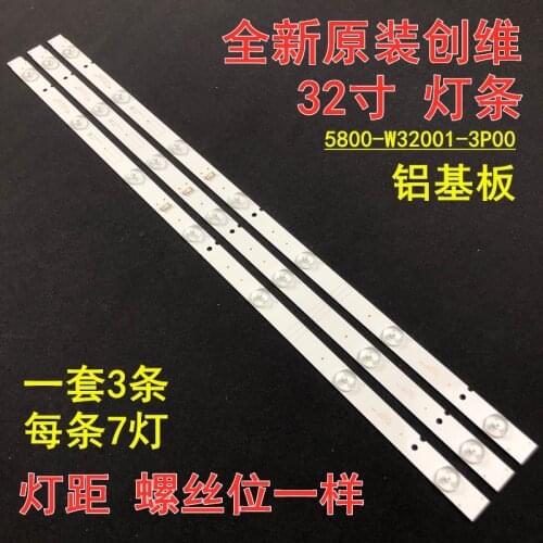 LED TV For Telefunken TF-LED32S27T2 32" LED Bar Backlight Strips Line Ruler 5800-W32001-3P00 0P00 Ver00.00 RDL320HY