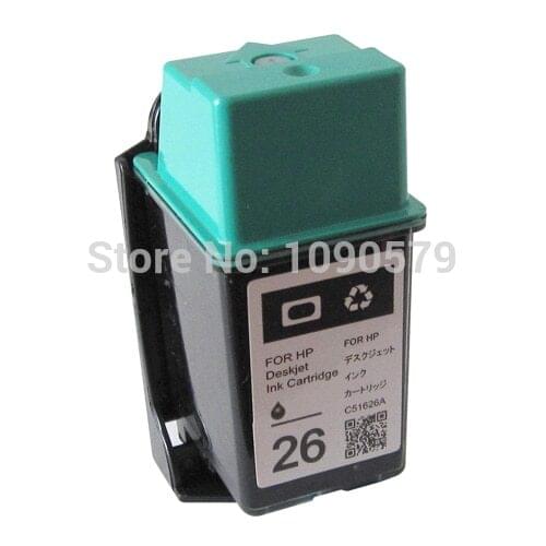 Remanufactured 51626A Ink Cartridge for HP26 Deskjet 200/320/340/400/500C/505K/540
