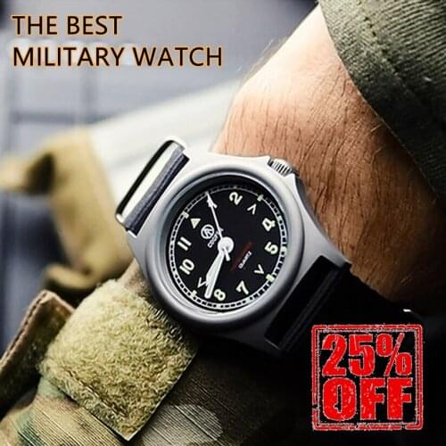 Factory Original Pathfinder MWC Military Mens Army Watch with 100 Diving - Matt Steel Finish SM8018