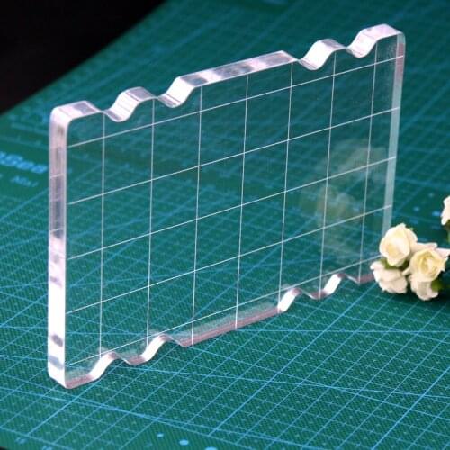 ZhuoAng Stamp Block Transparency Acrylic pad for DIY Scrapbooking Clear stamps DIY Scrapbook photo album Decorative