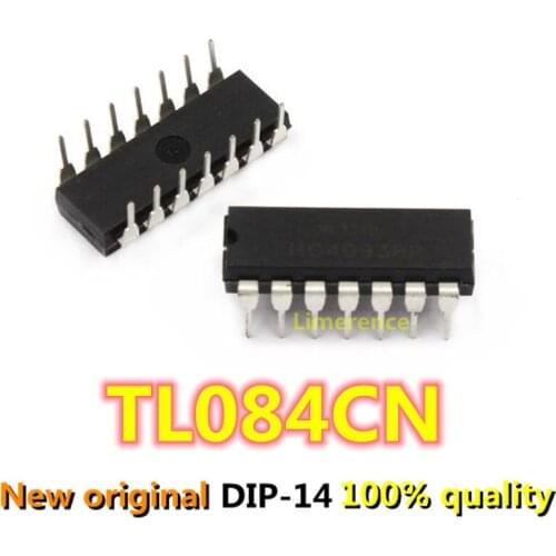 10pcs TL084CN TL084 DIP-14 Operational Amplifiers - Op Amps JFET Input 100% New original