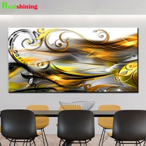 3d Diamond Embroidery Abstract lines Full Square Round Diamond Painting Pattern 5D DIY Cross Stitch Mosaic Wall Stickers N2279