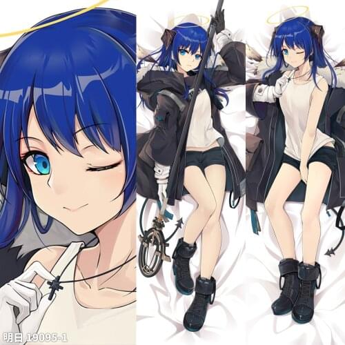 Anime Arknights Mostima Dakimakura 2WAY Hugging Body Pillow Case Game Otaku Pillow Cushion Cover Xmas Gifts Cosplay