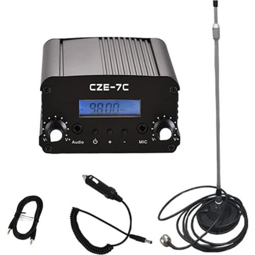 CZERF CZE-7C Stereo PLL Car FM Transmitter 7W with Car Antenna